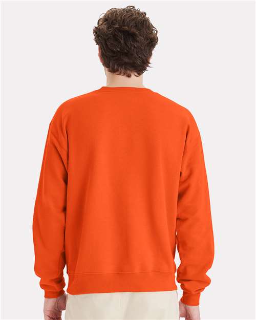 Hanes P160 Unisex EcoSmart? Crewneck Sweatshirt - Back view