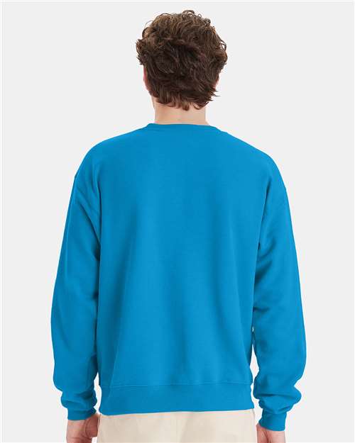 Hanes P160 Unisex EcoSmart? Crewneck Sweatshirt - Back view