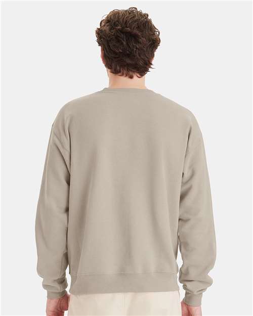 Hanes P160 Unisex EcoSmart? Crewneck Sweatshirt - Back view