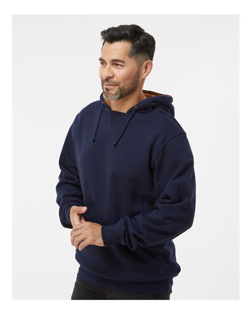DRI DUCK 7035 Men's Woodland Fleece Hooded Pullover - Side view