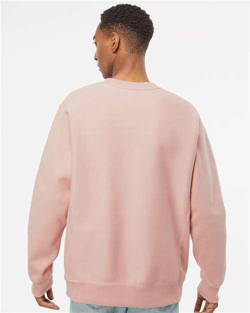 Independent Trading Co. IND5000C Unisex Legend Premium Heavyweight Cross-Grain Crewneck Sweatshirt - Back view