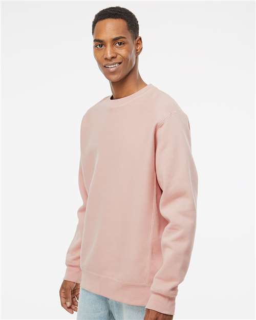 Independent Trading Co. IND5000C Unisex Legend Premium Heavyweight Cross-Grain Crewneck Sweatshirt - Side view