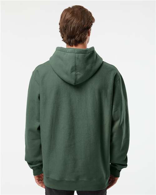 Independent Trading Co. IND5000P Unisex Legend Premium Heavyweight Cross-Grain Hooded Sweatshirt - Back view