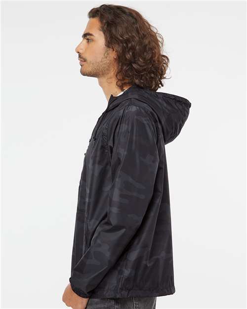Independent Trading Co. EXP54LWP Unisex Lightweight Quarter-Zip Windbreaker Pullover Jacket - Side view