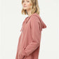 Independent Trading Co. PRM2500Z Women's California Wave Wash Full-Zip Hooded Sweatshirt - Side view