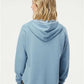 Independent Trading Co. PRM2500Z Women's California Wave Wash Full-Zip Hooded Sweatshirt - Back view