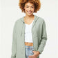 Independent Trading Co. PRM2500Z Women's California Wave Wash Full-Zip Hooded Sweatshirt - Front view
