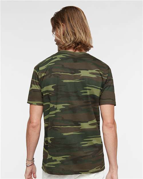 Code Five 3907 Unisex Camo Tee - Back view