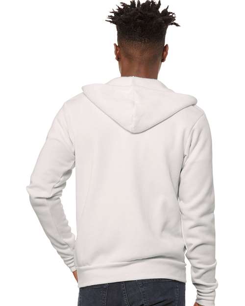 BELLA  CANVAS 3739 Unisex USA-Made High Visibility Hooded Sweatshirt - Back view