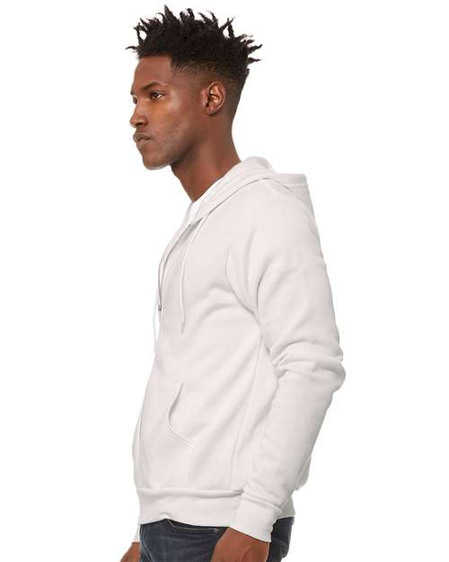 BELLA  CANVAS 3739 Unisex USA-Made High Visibility Hooded Sweatshirt - Side view