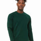 BELLA  CANVAS 3901 Unisex Sponge Fleece Raglan Crewneck Sweatshirt - Front view