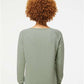 Independent Trading Co. PRM2000 Women's California Wave Wash Crewneck Sweatshirt - Back view