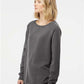 Independent Trading Co. PRM2000 Women's California Wave Wash Crewneck Sweatshirt - Side view