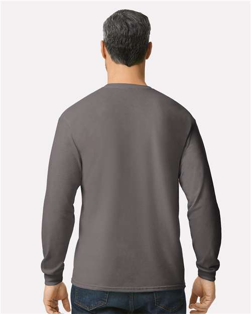 Gildan 5400 Unisex Heavy Cotton? Long Sleeve T-Shirt - Back view