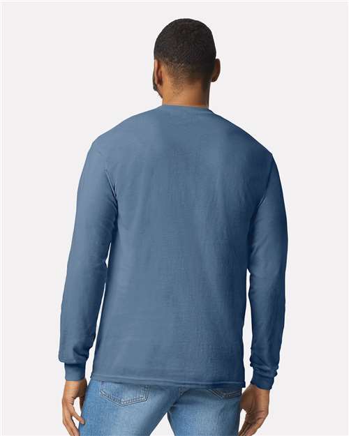 Gildan 5400 Unisex Heavy Cotton? Long Sleeve T-Shirt - Back view