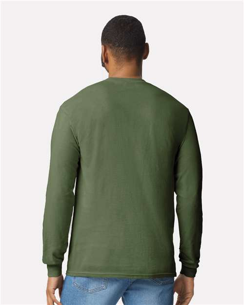 Gildan 5400 Unisex Heavy Cotton? Long Sleeve T-Shirt - Back view
