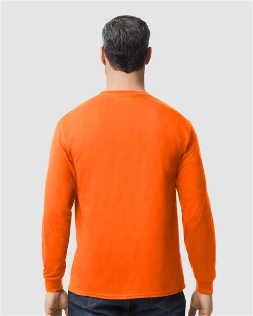 Gildan 5400 Unisex Heavy Cotton? Long Sleeve T-Shirt - Back view