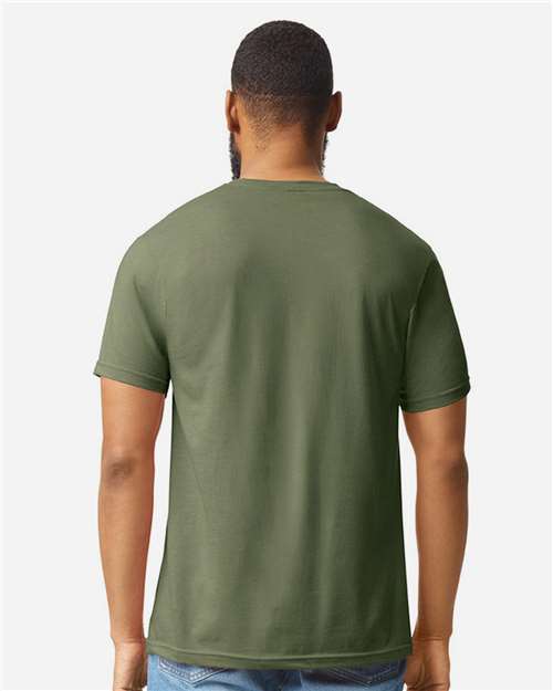 Gildan 64000CVC Unisex Softstyle? CVC T-Shirt - Back view