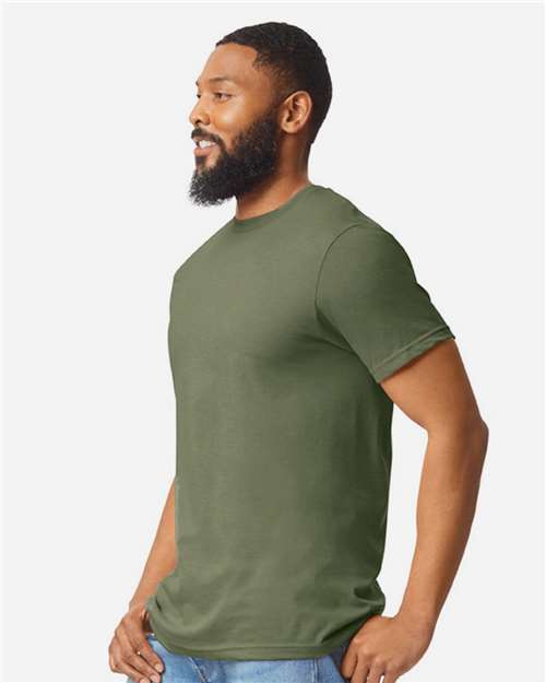 Gildan 64000CVC Unisex Softstyle? CVC T-Shirt - Side view