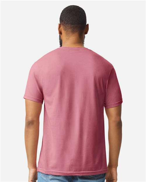 Gildan 64000CVC Unisex Softstyle? CVC T-Shirt - Back view