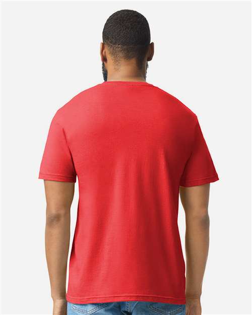 Gildan 64000CVC Unisex Softstyle? CVC T-Shirt - Back view
