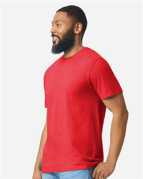 Gildan 64000CVC Unisex Softstyle? CVC T-Shirt - Side view