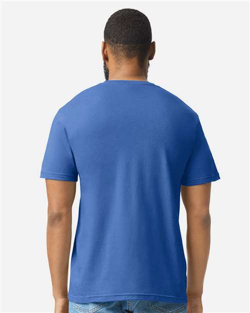 Gildan 64000CVC Unisex Softstyle? CVC T-Shirt - Back view