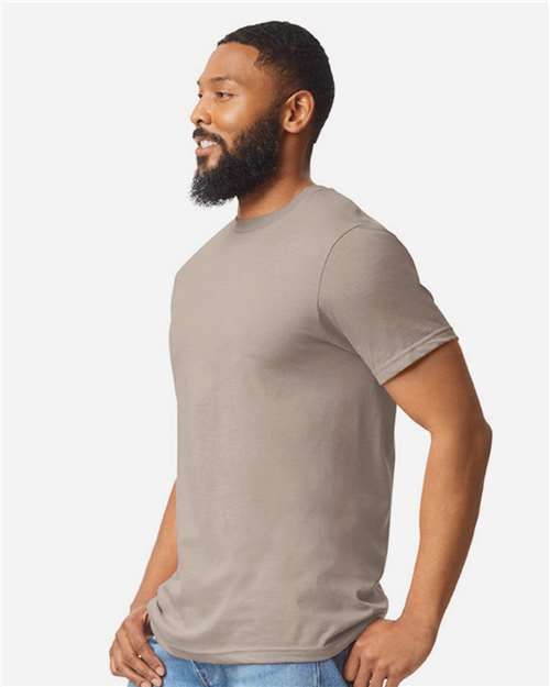 Gildan 64000CVC Unisex Softstyle? CVC T-Shirt - Side view