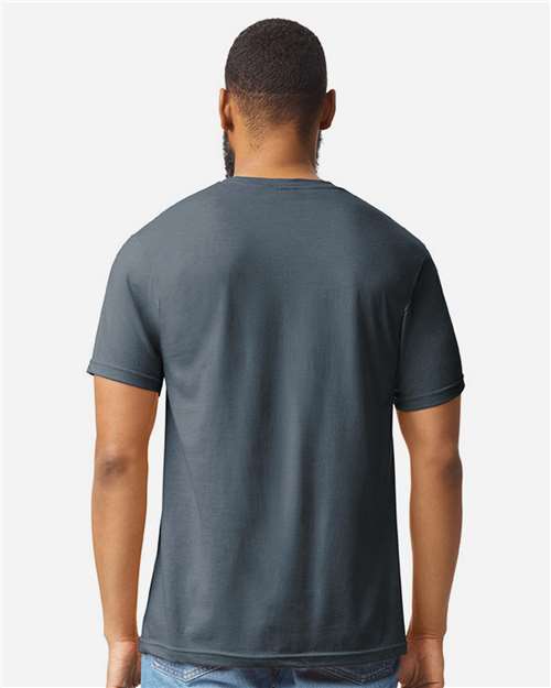 Gildan 64000CVC Unisex Softstyle? CVC T-Shirt - Back view
