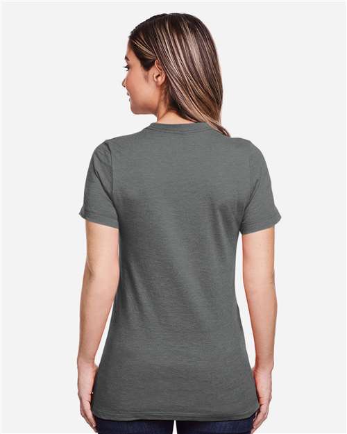 Gildan 64001LCVC Women's Softstyle? CVC T-Shirt - Back view