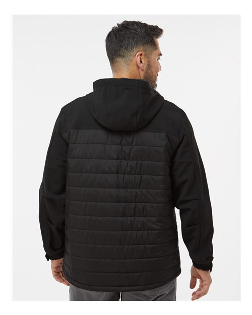 DRI DUCK 5324 Men's Pinnacle Soft Shell Puffer Jacket - Back view