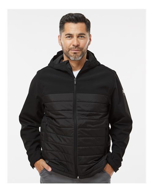 DRI DUCK 5324 Men's Pinnacle Soft Shell Puffer Jacket - Front view