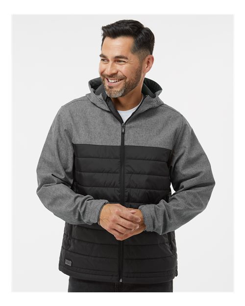 DRI DUCK 5324 Men's Pinnacle Soft Shell Puffer Jacket - Front view