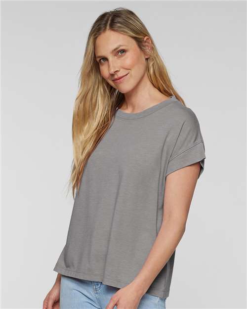 LAT 3502 Women's Vintage Wash Tee - Front view
