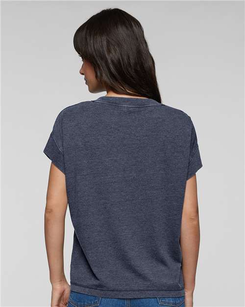 LAT 3502 Women's Vintage Wash Tee - Back view