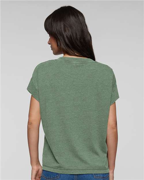 LAT 3502 Women's Vintage Wash Tee - Back view