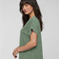 LAT 3502 Women's Vintage Wash Tee - Side view