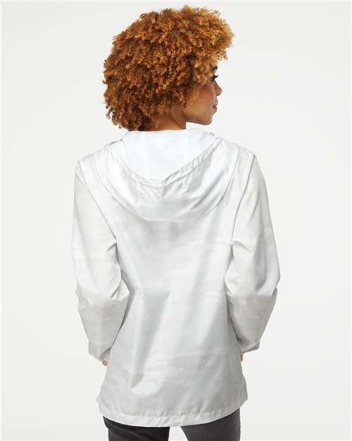 Independent Trading Co. EXP54LWZ Men's Lightweight Windbreaker Full-Zip Jacket - Back view