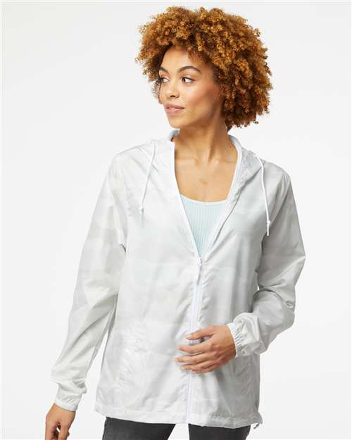 Independent Trading Co. EXP54LWZ Men's Lightweight Windbreaker Full-Zip Jacket - Front view