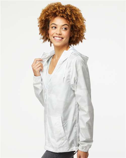 Independent Trading Co. EXP54LWZ Men's Lightweight Windbreaker Full-Zip Jacket - Side view