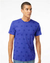 Code Five 3929 Unisex Star Print Tee - Front view