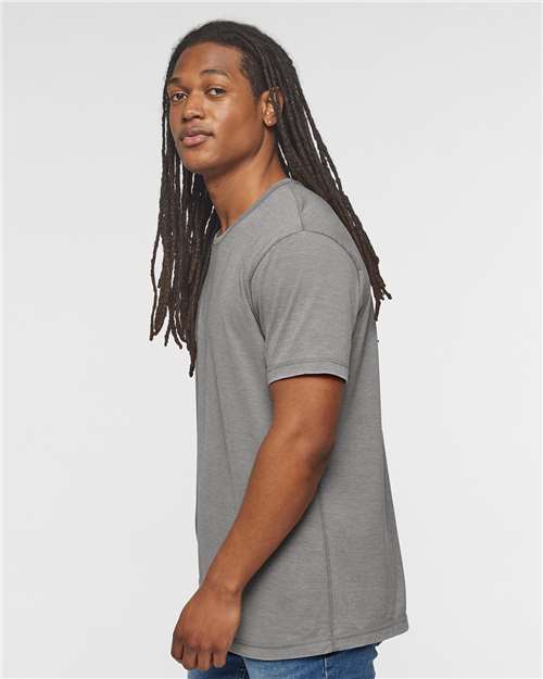 LAT 6902 Unisex Vintage Wash Tee - Side view