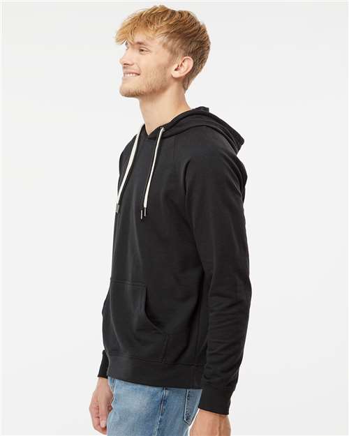 Independent Trading Co. SS1000 Unisex Icon Lightweight Loopback Terry Hooded Sweatshirt - Side view