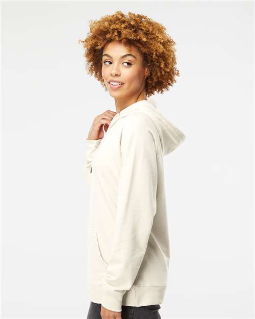 Independent Trading Co. SS1000 Unisex Icon Lightweight Loopback Terry Hooded Sweatshirt - Side view