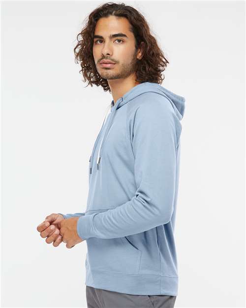 Independent Trading Co. SS1000 Unisex Icon Lightweight Loopback Terry Hooded Sweatshirt - Side view
