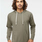 Independent Trading Co. SS1000 Unisex Icon Lightweight Loopback Terry Hooded Sweatshirt - Front view