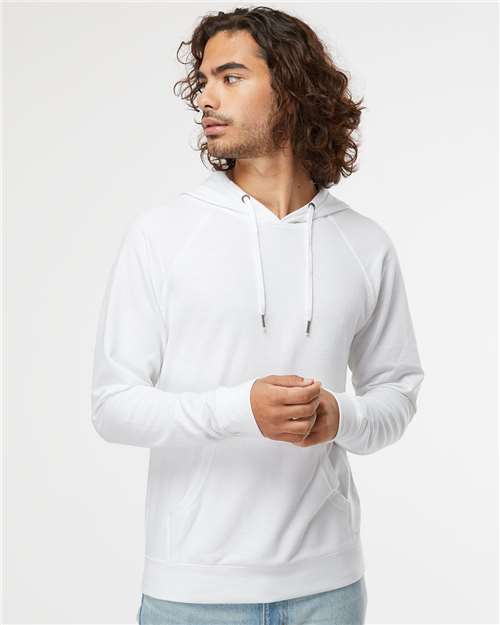 Independent Trading Co. SS1000 Unisex Icon Lightweight Loopback Terry Hooded Sweatshirt - Front view