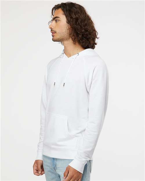 Independent Trading Co. SS1000 Unisex Icon Lightweight Loopback Terry Hooded Sweatshirt - Side view