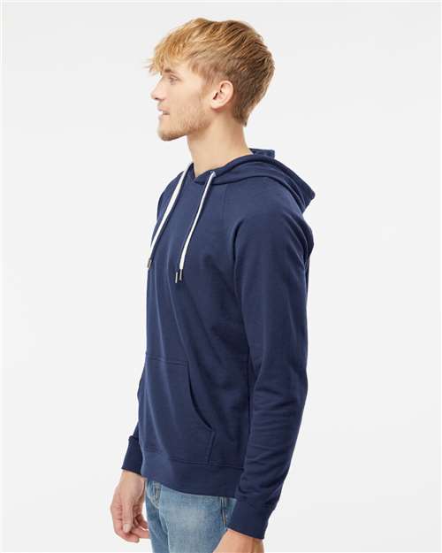 Independent Trading Co. SS1000 Unisex Icon Lightweight Loopback Terry Hooded Sweatshirt - Side view