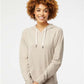 Independent Trading Co. SS1000 Unisex Icon Lightweight Loopback Terry Hooded Sweatshirt - Front view